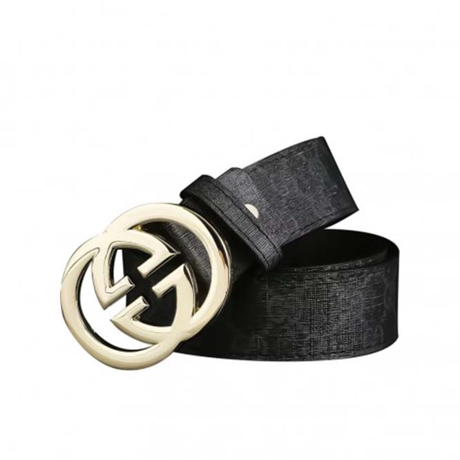 GUCCI GG  MARMONT IEATHER BELT WITH SHINY BUCKLE  DHT LEATHER BELT WITH SHINY BUCK LEAT-0001